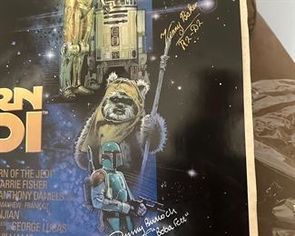 R2 D2 signature Kenny Baker actor!
Boba Fett signature Jeremy Bulloch actor!