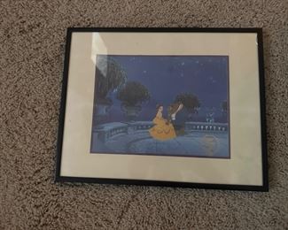 Beauty and the Beast lithograph!