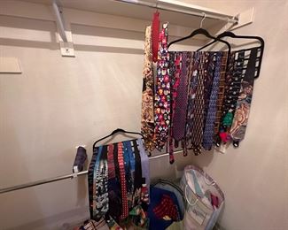 A nice collection of ties!