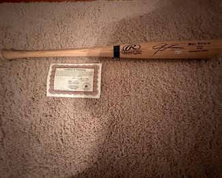 Josh Hamilton signed bat with COA!