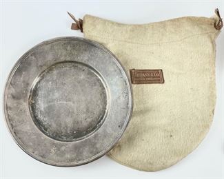 129 Grams Fine Tiffany & Co Makers Sterling Silver 6.25� Plate W/ Bag
