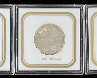 3 1881-S, 1883-O & 1884-O U.S. Morgan 90% Silver Dollar Coins
