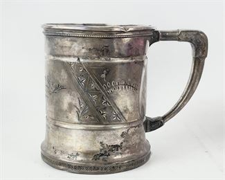 83 Grams Fine Whiting Manufacturing Co Sterling Silver Stein Mug For Scrap
