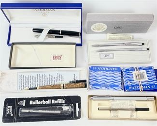 Montblanc, Cross, Esterman, John Russell, Waterman Pens & Refill Cartridges
