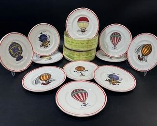 11 LongChamp French Hot Air Baloon DECORATIVE PLATES
