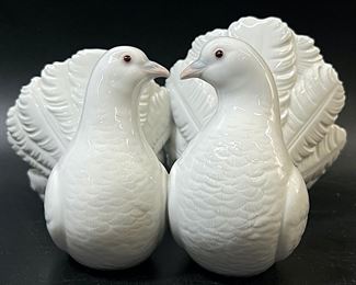 Fine Lladro Couple Of Doves Figurine 1169
