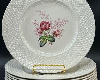 Set Of Eight Spode Mansard Copeland English Lady Anne Patent 88688 Plates
