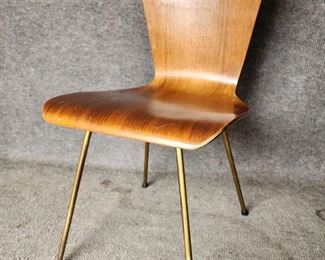 Original Vintage Mid Century Modern MCM Bentwood Side Chair
