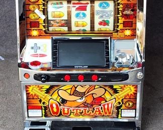 Eleco LTD Outlaw Working Slot Machine with Coins Electronic - Shipping to Legal States Only
