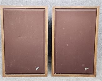 Pair Vintage Fisher Com 7 Ottms Speakers
