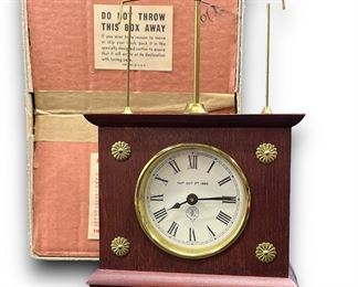 Vintage Jerome & Co. Horolovar Flying Pendulum clock.
