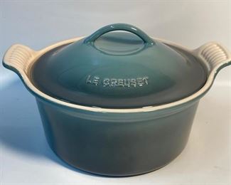 Le Creuset MCM Marine Blue Lidded Dutch Oven 11-41 - Mid Century Modern
