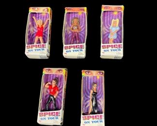 Vintage 1998 Galoob Spice Girls On Tour Mini Dolls Full Set
