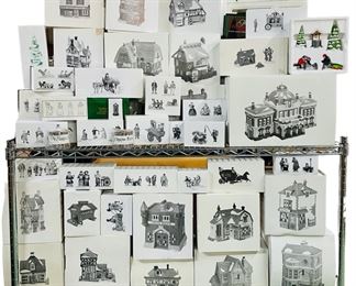 NIB HUGE Department 56 Heritage Village Collection, Victoria Station, Chelsea Market, Tailors, Booter And Cobbler, Browning, Cobles Police, Coffee House, Nicholas Nickelby, Heritage Village Accessories And Much Much More
