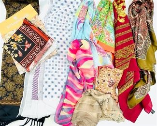 Jim Thompson Thai Silk Scarf, Echo, Montenegrina And Other 100% Silk Scarves
