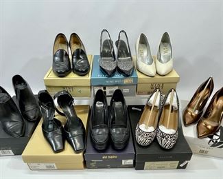 ENZO ANGIOLINI ANN MARINO NINE WEST VIA SPIGA ANN TAYLOR LOT OF 8 PAIRS OF WOMENS SHOES 6.5,7, 7.5
