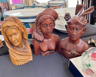 Indonesia Carved busts