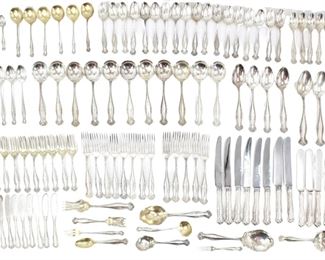 96 122 Canterbury Towle Sterling Silver Set 116.3 ozt