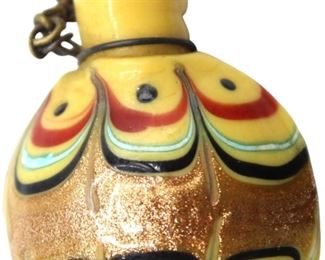 890 Italian Venetian Glass Chatelaine Scent Bottle