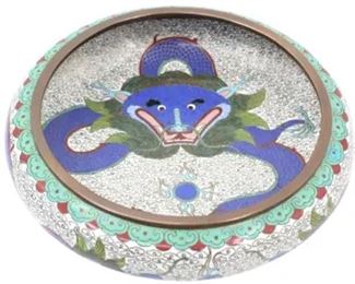 1094 Chinese Cloisonne Imperial Dragon Bowl