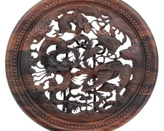 1235 Thomas Whistance Hand Carved Dragon Art Disc