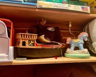 vintage toys/vintage baby lamp