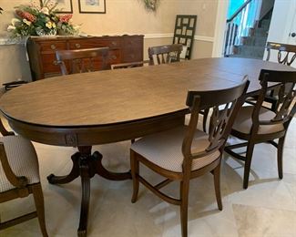 dining table and chairs