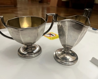 Sterling Silver Sugar and Creamer servers