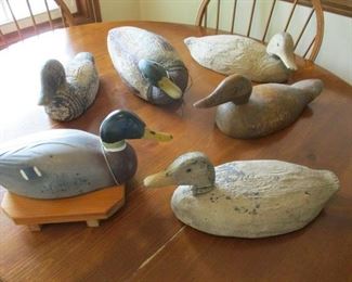Vintage Hand Carved Ducks