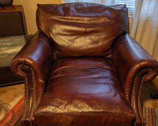 Matching Pair of Ralph Lauren Leather Chairs