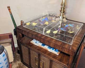 Mounted Butterfly Collection, Drexel Heritage Side Table