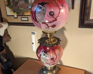Owl Hurricane Lamp