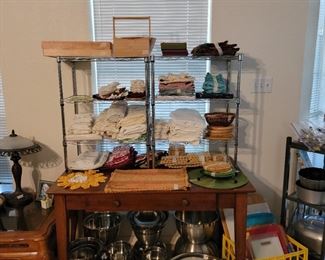 Kitchen Linens, Metal Bowls