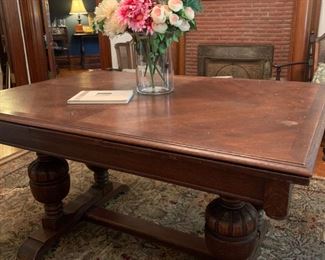 Antique Expanding Library Table