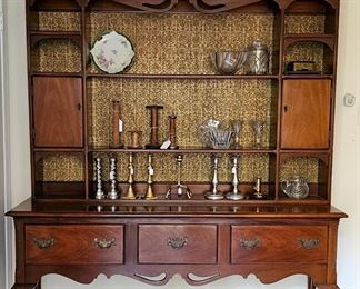 Mahogany sideboard plate dresser hutch