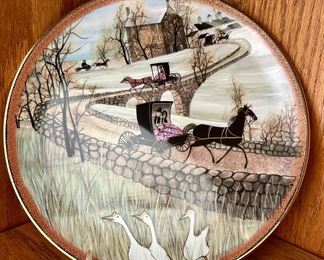 P. BUCKLEY MOSS "SUNDAY OUTING" LE #2424/3000 COLLECTOR'S PLATE