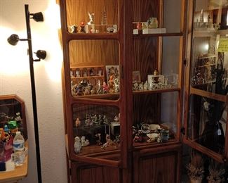 NO TRINKETS, just a beautiful china cabinet!