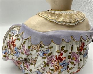 Meissen porcelain figure, Chinoiserie Pagoda head nodder. Late 19th century. Incised numeral No. 156 on bottom along with Meissen mark	7.25" h x 7"w x 7"d