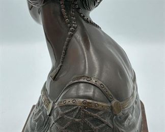 Georges Morin (1874-1928) "Frog Princess, Signed, Limited Edition on marble base	6.5" W x 7.5" H