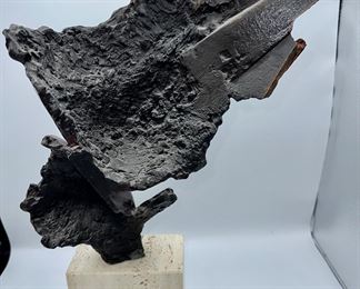 Borghese (1990 Limited Edition) Bronze Statue on Stone Base 17" x 4" W Base x 3" D