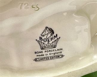 Boehm Bone Porcelain Water Lily, Limited Edition. 8" L  x 7" W  x 4.5" D