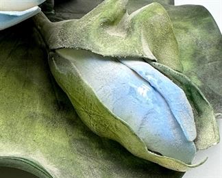 Boehm Bone Porcelain Water Lily, Limited Edition. 8" L  x 7" W  x 4.5" D