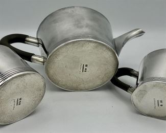 Christofle Silver Plate Tea Set includes: Teapot, Creamer and sugar.  Very Rare