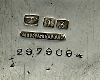 Christofle Silver Plate Tea Set includes: Teapot, Creamer and sugar.  Very Rare