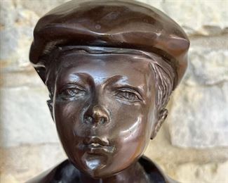 19th Century Bronze Sculpture of a" Whistling Boy"