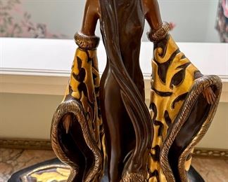 Erte  "The Mystic" 1989 Limited Edition #173/375. Hand-Signed . Size: 17" H x 14" W x 9" D.  The Gallery/Retail price on this impressive piece is as high as $14,000, and resale price around $5,000-$7,900.00.  You'll be thrilled  with our sale price!.