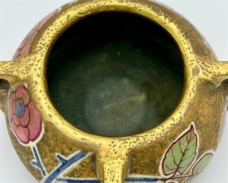 Austrian Amphora Art Nouveau Vase. Vintage Ceramic Teplitz