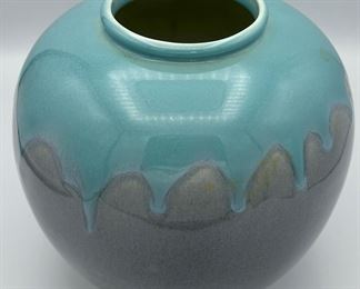 Rookwood Turquoise and Gray Vase