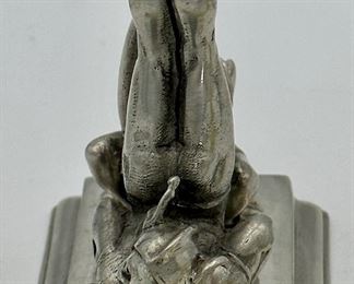 Pewter Figurine of 2 Jesters balancing a ball with their feet