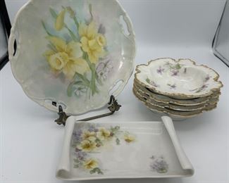 Vintage China and Limoges Salad Plates